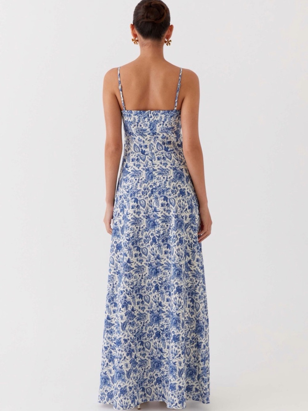 Peppermayo Blue & White Floral Maxi Dress - Picture 2 of 2